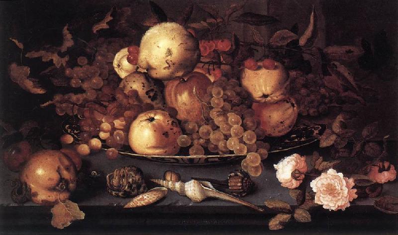 AST, Balthasar van der Still-life with Dish of Fruit  ffg Sweden oil painting art